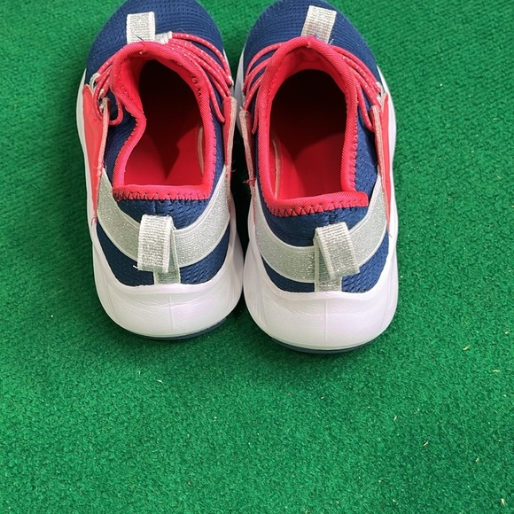 Vibrant Blue and Pink Kids Sneakers - Picture 3 of 6
